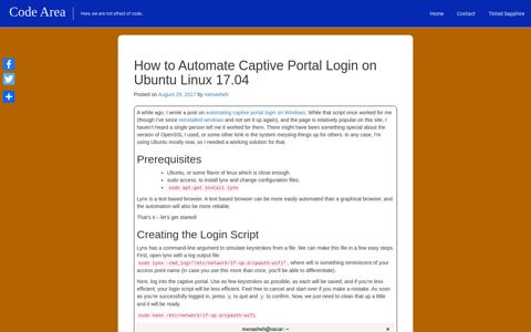 How to Automate Captive Portal Login on Ubuntu Linux 17.04 ...