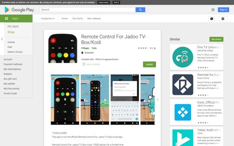 Remote Control For Jadoo TV-Box/Kodi - Apps on Google Play
