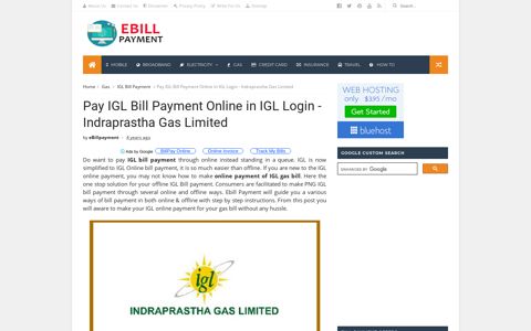 Pay IGL Bill Payment Online in IGL Login - Indraprastha Gas ...