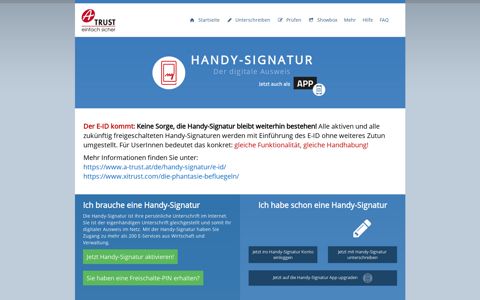 Herzlich willkommen :: Handy-Signatur - Der digitale Ausweis