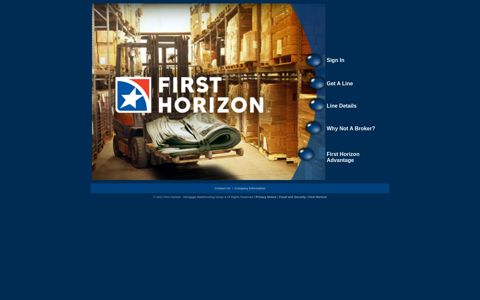 First Horizon - Mortgage Warehousing Group : Welcome