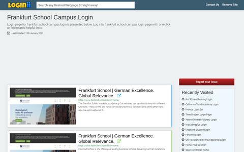 Frankfurt School Campus Login - Loginii.com