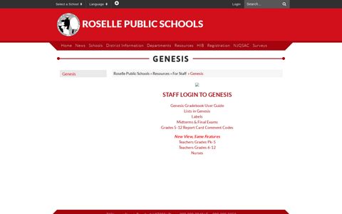 Genesis - Roselle Public Schools