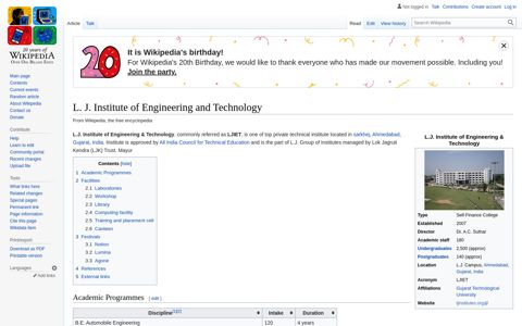 L. J. Institute of Engineering and Technology - Wikipedia