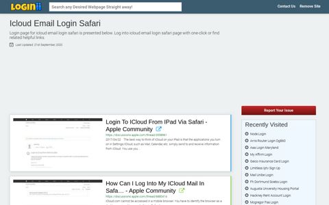 Icloud Email Login Safari - Loginii.com