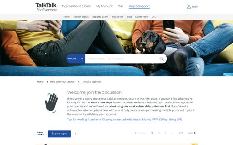 Email & Webmail - TalkTalk Help & Support
