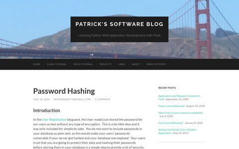 Password Hashing – Patrick's Software Blog