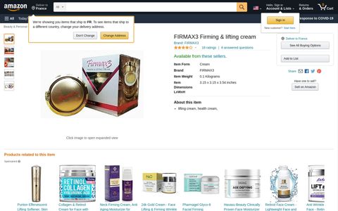 FIRMAX3 Firming & lifting cream: Everything Else - Amazon.com