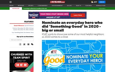 Nominate an everyday hero who did 'Something Good' in ...