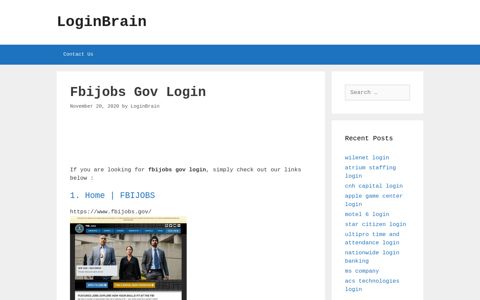 fbijobs gov login - LoginBrain