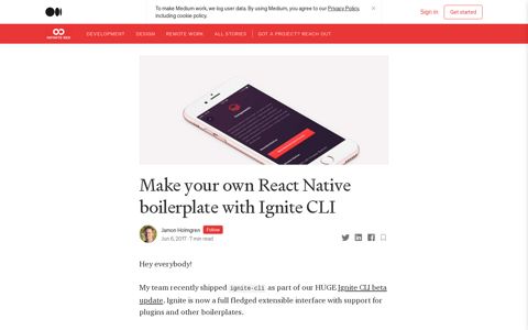 Make your own React Native boilerplate with Ignite CLI | by ...