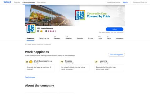 JPS Health Network Careers and Employment | Indeed.com