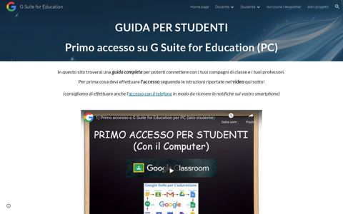 G Suite for Education - 1) Primo accesso studente PC