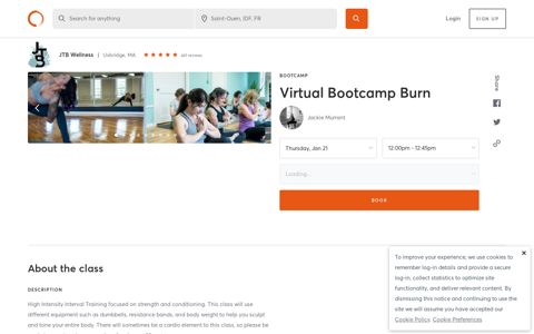 Virtual HIIT Burn in Uxbridge, MA, US | Mindbody