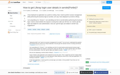 How to get Liferay login user details in servlet(Portlet)? - Stack ...