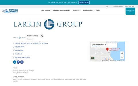 Larkin Group | Insurance - Login | Traverse Connect