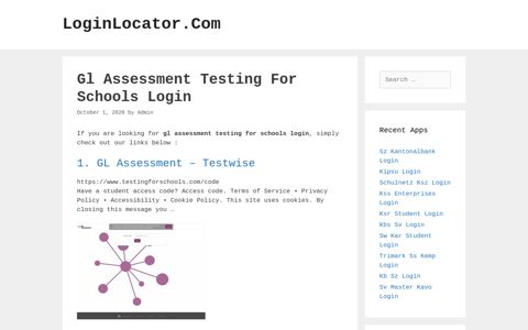 Gl Assessment Testing For Schools Login - LoginLocator.Com
