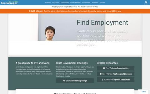 Employment - Kentucky.gov