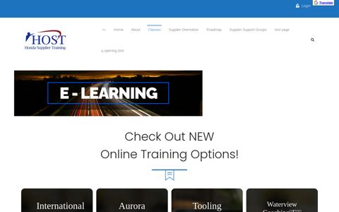 Elearning – Webinars – Honda Supplier Training