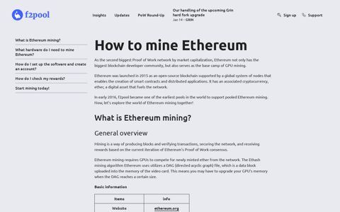 How to mine Ethereum | f2pool