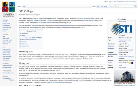 STI College - Wikipedia