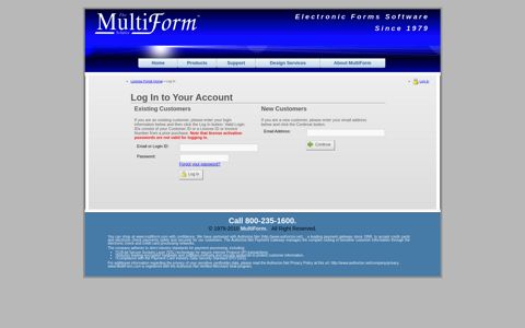 MultiForm Forms/WorkFlow Software | Log In - SoftwareKey.com