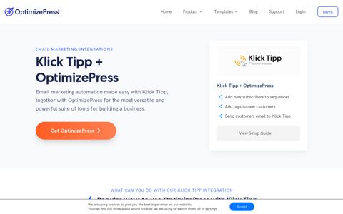 Klick Tipp Integration - Create beautiful landing pages and forms