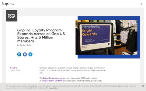 Gap Inc. Loyalty Program Expands Across all Gap US Stores ...