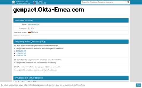 ▷ genpact.Okta-Emea.com : Genpact - Production - Sign In