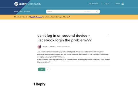 can't log in on second device - Facebook login the... - The ...