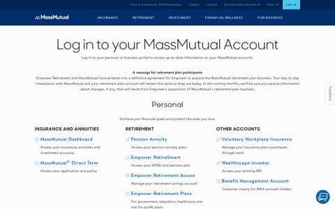 MassMutual Login Portal | MassMutual