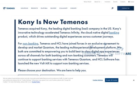 Kony Is Now Temenos - Temenos