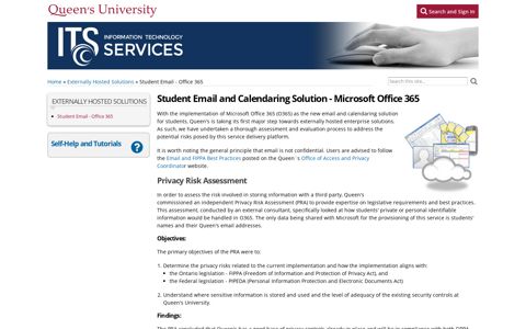 Student Email - Office 365 | ITS - Queen's University