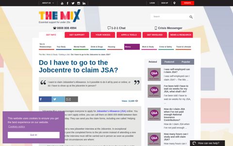 Do I have to go to the Jobcentre to claim JSA? - The Mix