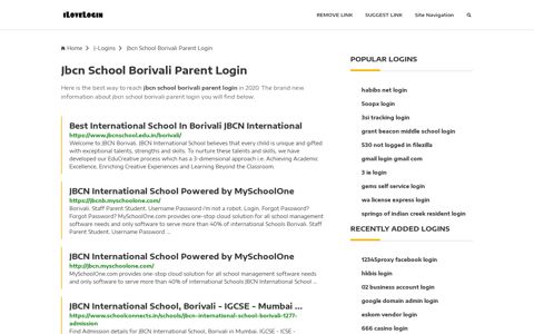 Jbcn School Borivali Parent Login ❤️ One Click Access