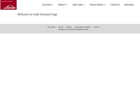 Extranet Login - Linde Material Handling Asia Pacific