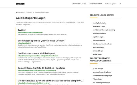 Goldbetsports Login | Allgemeine Informationen zur Anmeldung