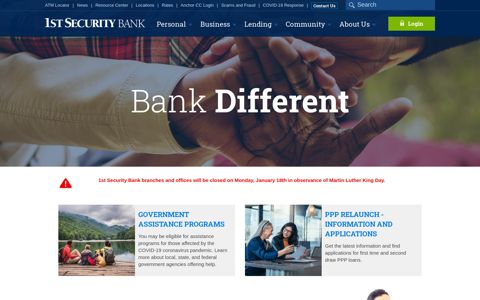 1st Security Bank: Homepage