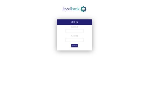 fbl - Login - Faysal Bank