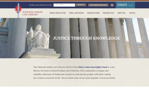 National Indian Law Library (NILL) of the Native American ...