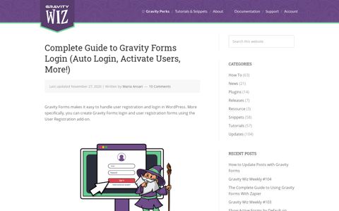 Complete Guide to Gravity Forms Login (Auto Login, Activate ...