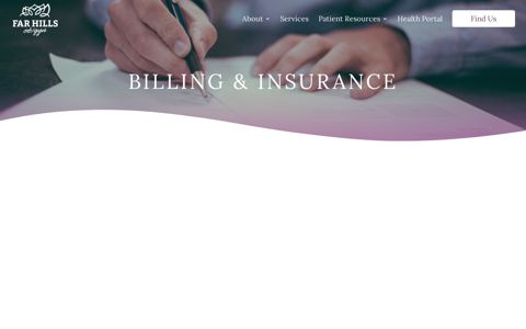 Billing & Insurance | Far Hills OB/GYN