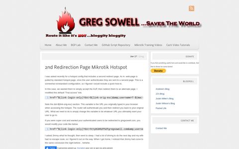 2nd Redirection Page Mikrotik Hotspot | Greg Sowell Saves ...