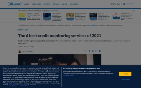 Best Credit Monitoring Services of December 2020 - CNBC.com