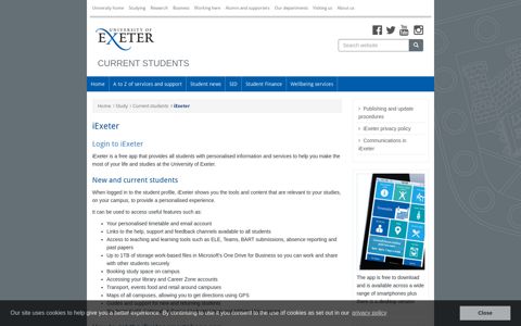 iExeter | Current students | University of Exeter