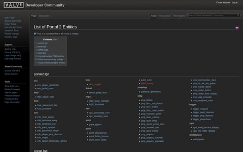 List of Portal 2 Entities - Valve Developer Community