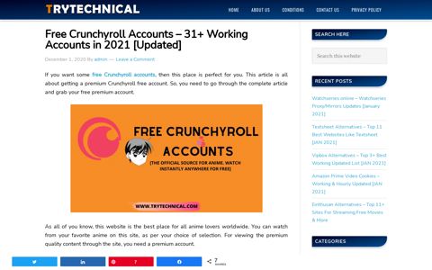 Free Crunchyroll Accounts – 31+ Working Accounts in 2020 ...
