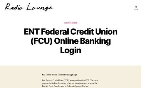 ENT Federal Credit Union (FCU) Online Banking Login ...