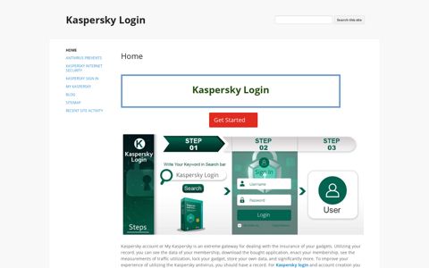 Kaspersky Login - Google Sites