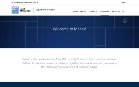 Mosaic – the next evolution of the GS Liquidity Solutions Portal